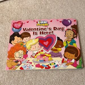Little People "Valentine's Day Is Here!" Board Book - Pink